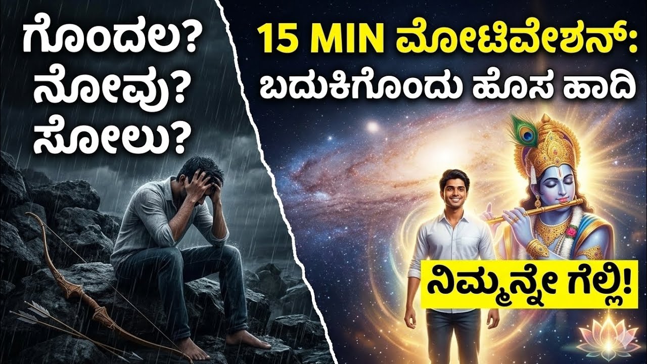 ನಿಮ್ಮ ಕಷ್ಟಗಳಿಗೆ ಕೃಷ್ಣ ನೀಡಿದ ಅಂತಿಮ ಪರಿಹಾರ! | 15 Minutes to Change Your Life