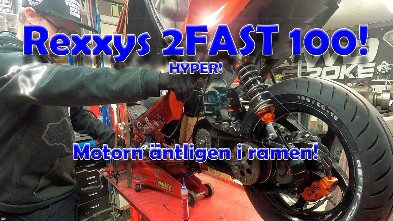 Rexxys 2-FAST 100cc Aerox - BYGGSERIE - DEL 18 - MOTORN I RAMEN!