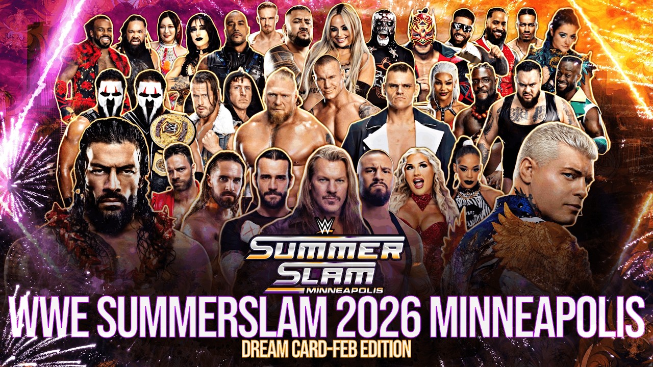 Список матчей мечты на WWE Summerslam Minneapolis 2026 (февральское издание)