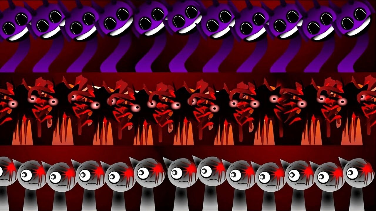 Incredibox Sprunki Phase 3 Oren, Gray And Durple All Character Same Version