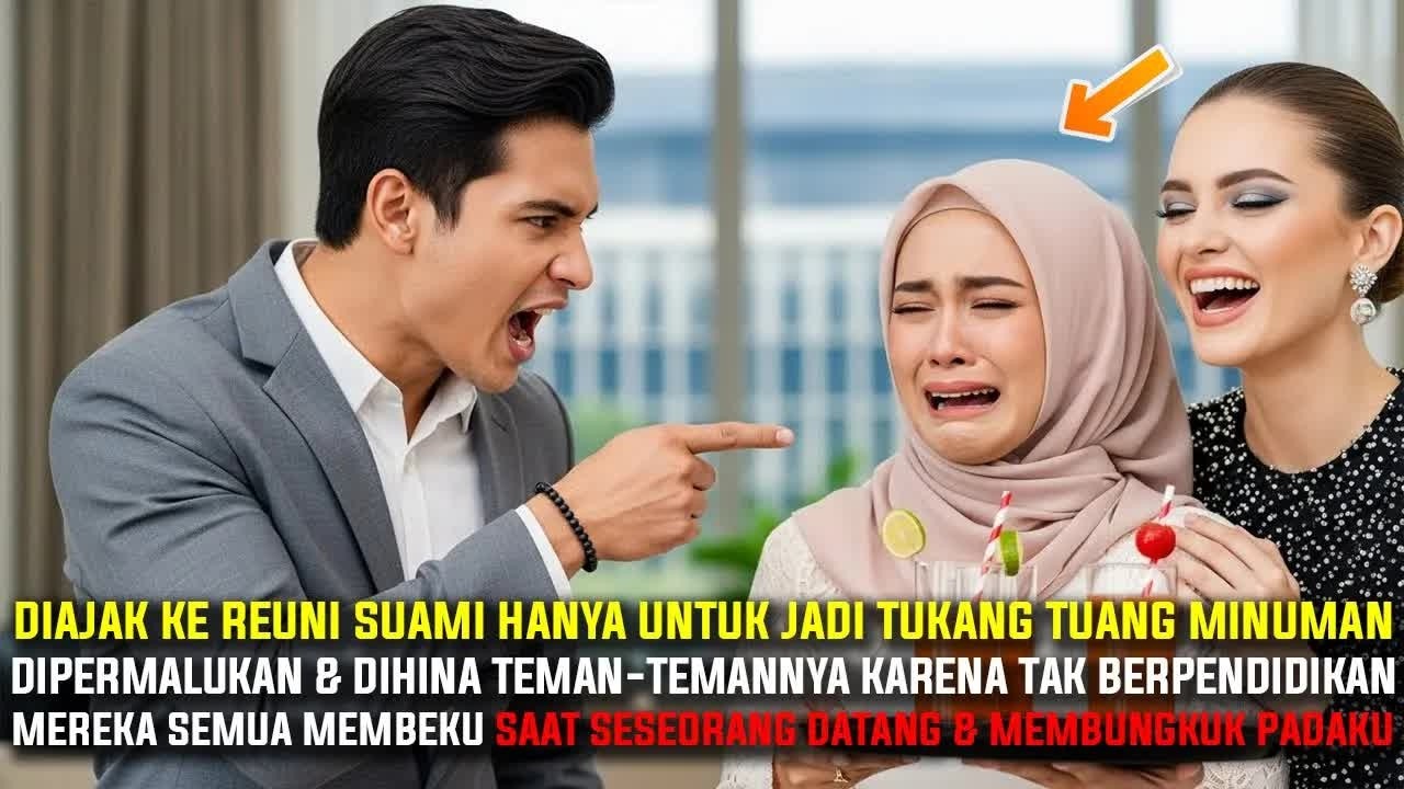 Diajak Ke Reuni Suami Hanya Untuk Jadi Tukang Tuang Minuman Tapi Saat Orang Penting Datang, Mereka…