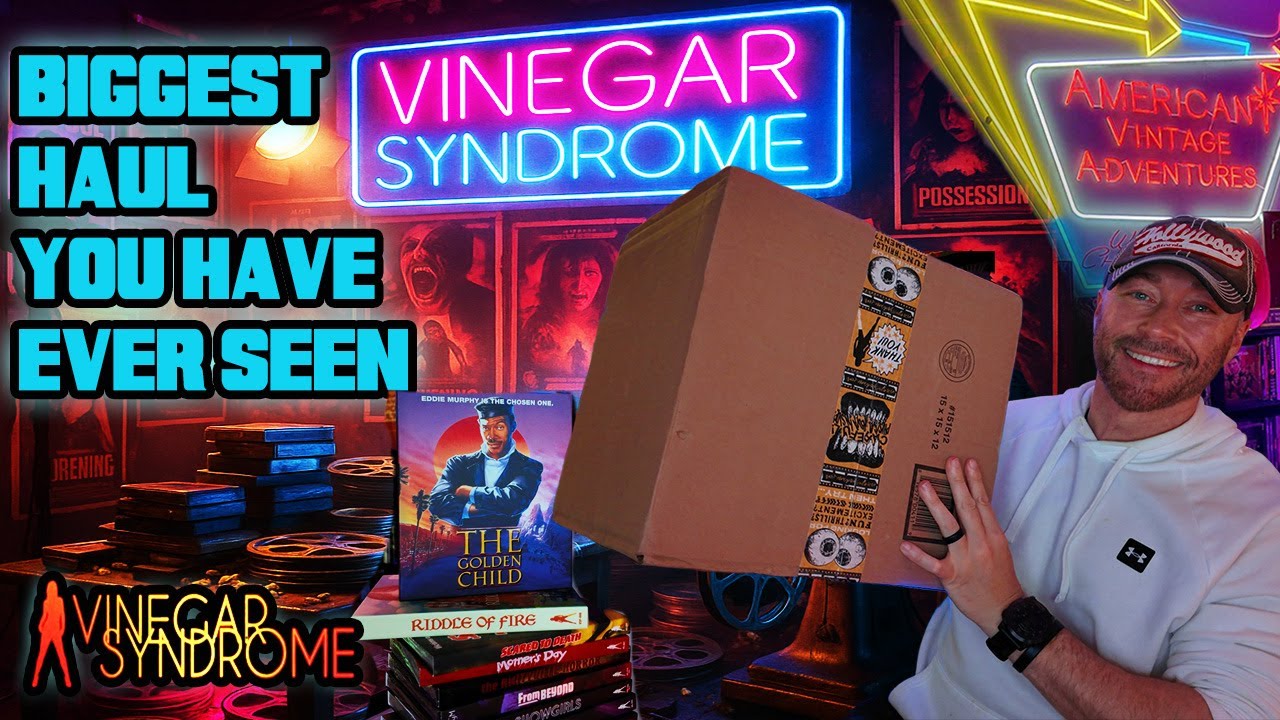 Biggest Physical Media Haul You've Ever Seen! Vinegar Syndrome Unboxing