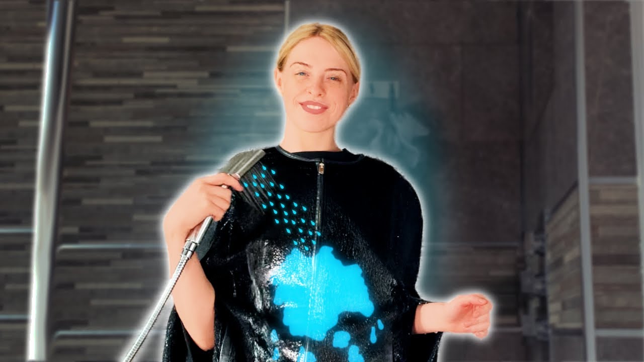 [ASMR] Wet clothes sounds | Soaked Cape Sounds [Therapeutic] 🚿