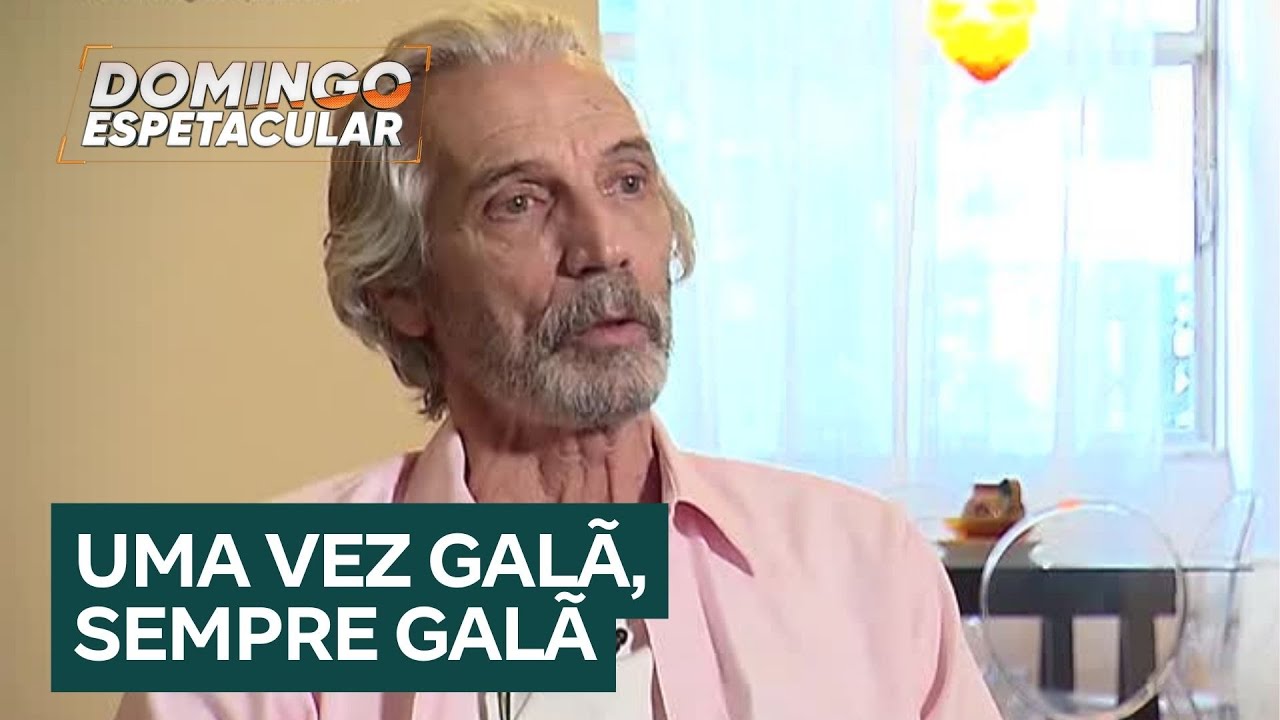 Exclusivo: galã dos anos 70, Pedro Aguinaga recebe o Domingo Espetacular em casa para um bate-papo
