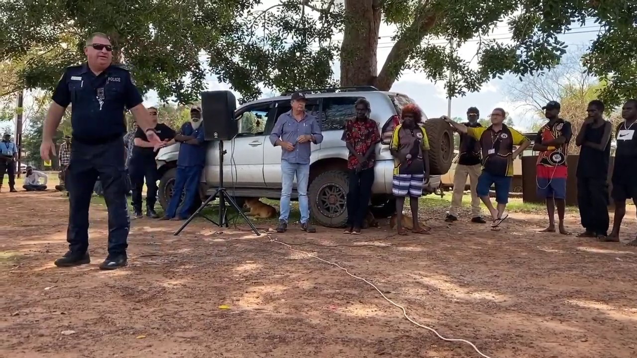 Wadeye community meeting Covid19