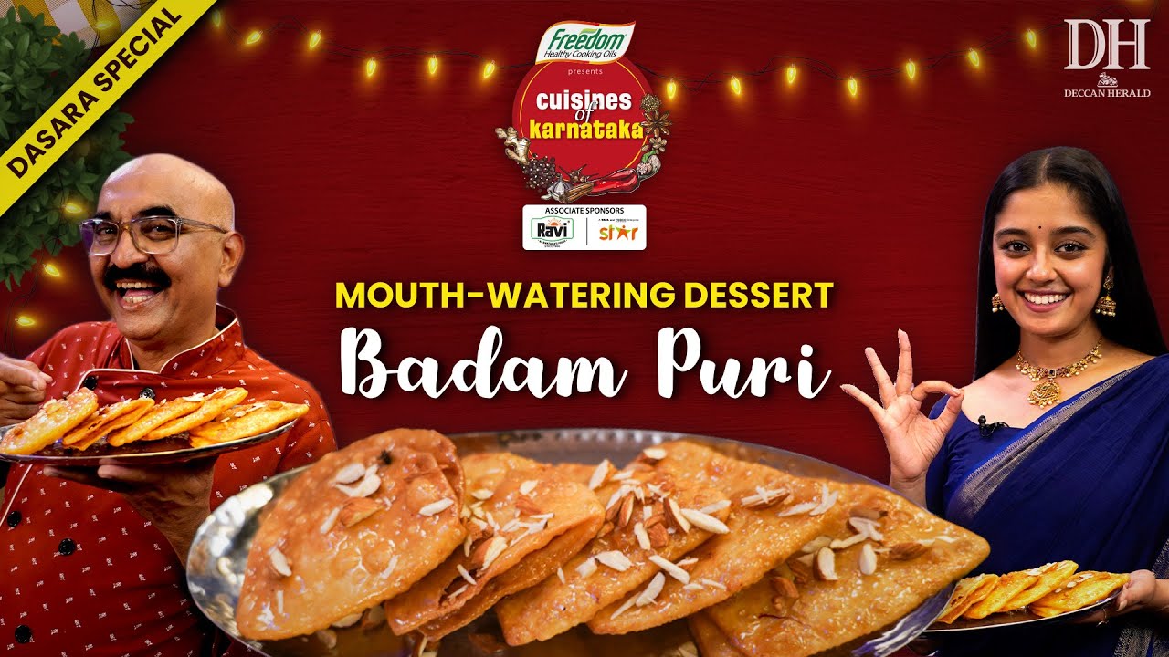 Start Dasara festivities with Badam Puri | Traditional Sweets | Cuisines of Karnataka | Badam Poori