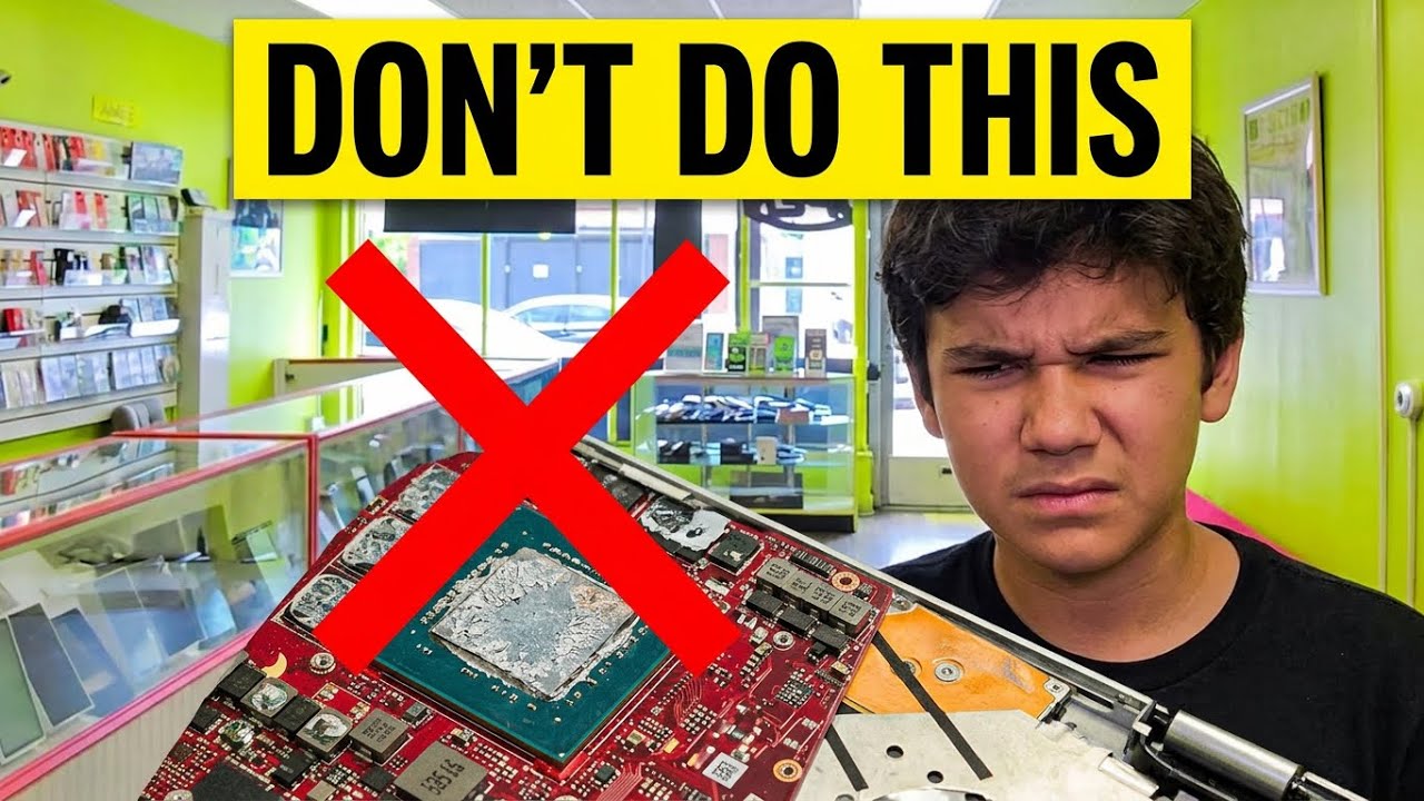 He Barely Had Thermal Paste on His overheating Laptop 😱😱