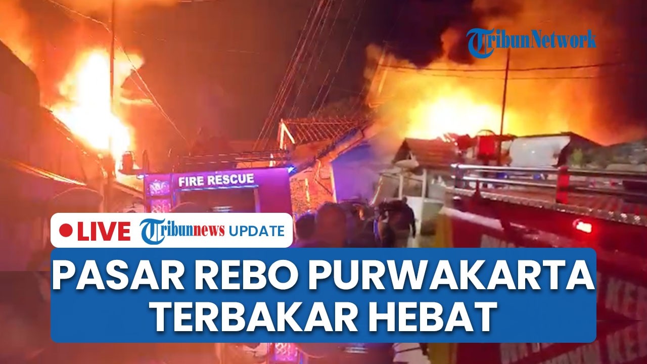🔴LIVE: Pasar Rebo Purwakarta Ludes Terbakar, Akses Sempit Buat Petugas Damkar Kesulitan