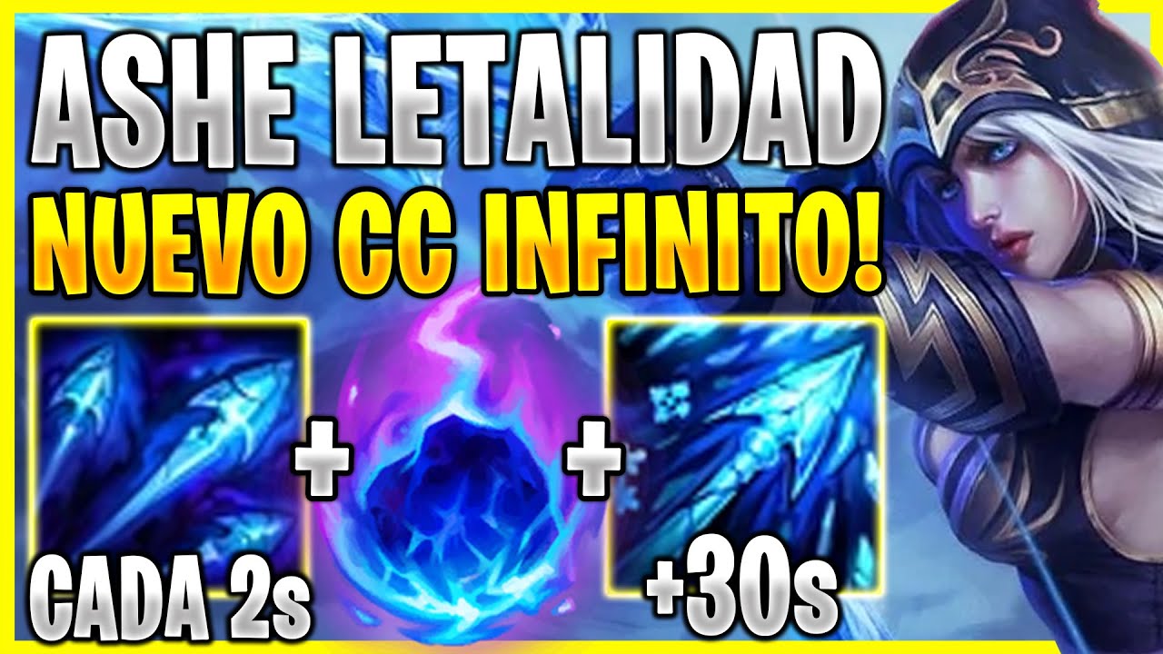 🥶&iexcl;LA NUEVA BUILD DE ASHE HACE CC INFINITO Y DA UN ASCO TERRIBLE! *ASHE LETALIDAD MID*