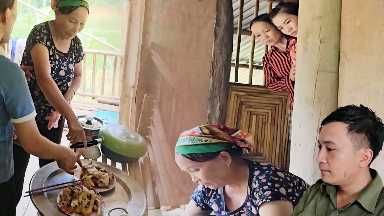 Мать полицейского приготовила детям вкусную еду и поспешила домой.