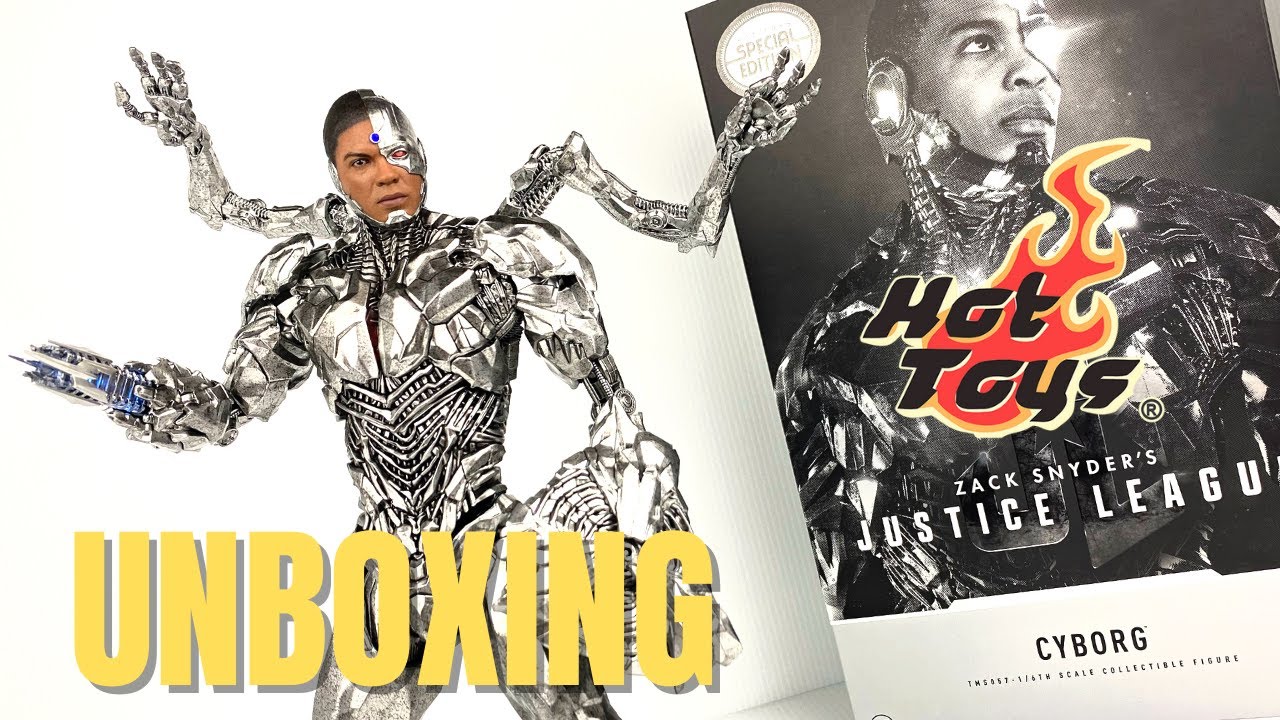 CYBORG HOT TOYS LIGA DE LA JUSTICIA SNYDER CUT RAY FISHER UNBOXING Y COMPARACIONES