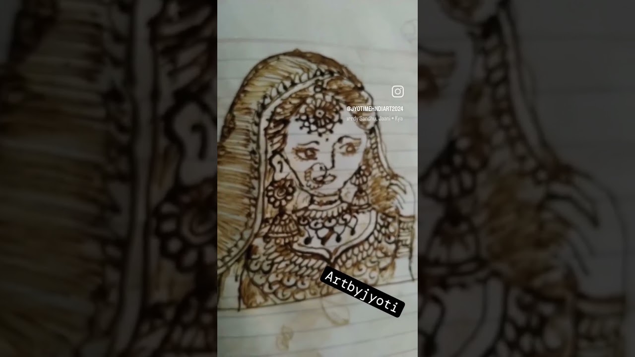 #mehndidesine #heenaart #bridalheenadesign #bridalface
