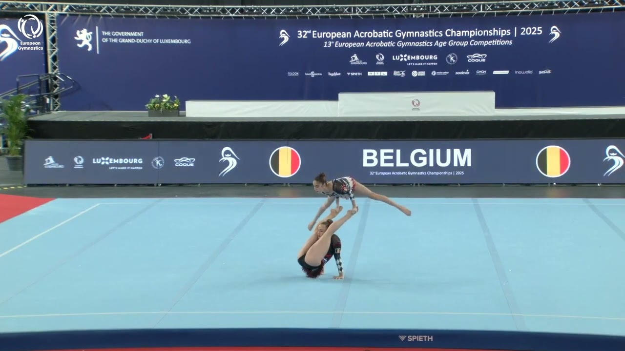 Silke Macharis & Maysae Bouhouch (BEL) - 2025 ACRO European Champions, Women's Pairs Balance