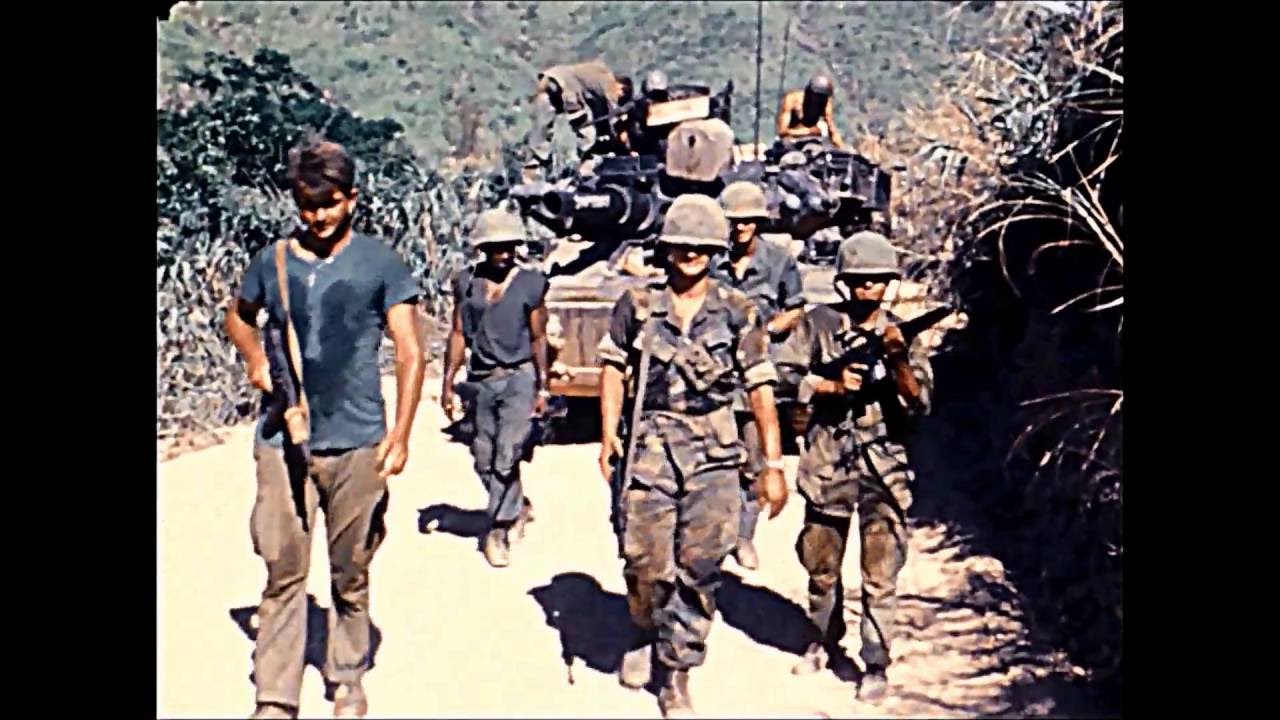 Vietnam War: 3/5 Cav With Scout Dog in Quang Tri Province 1970