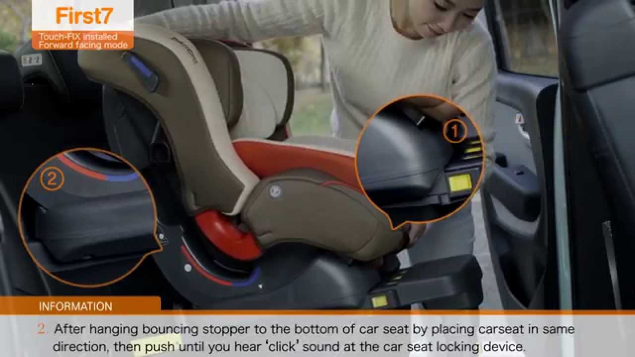 First7 Touch-FIX(D-1003 ISOFIX) Car Seat Front-Facing Installation