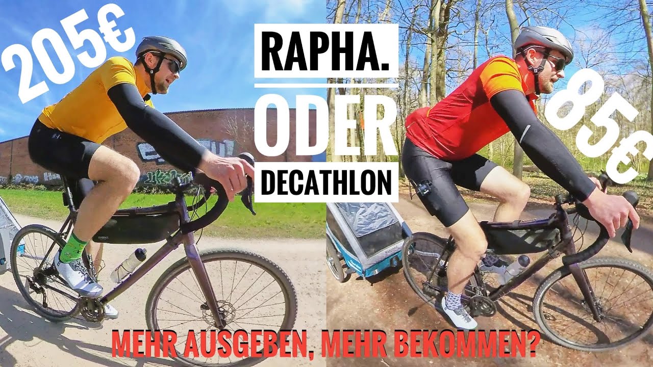 Gravel Klamotten im Test - Rapha Core Cargo vs. Decathlon Triban RC500