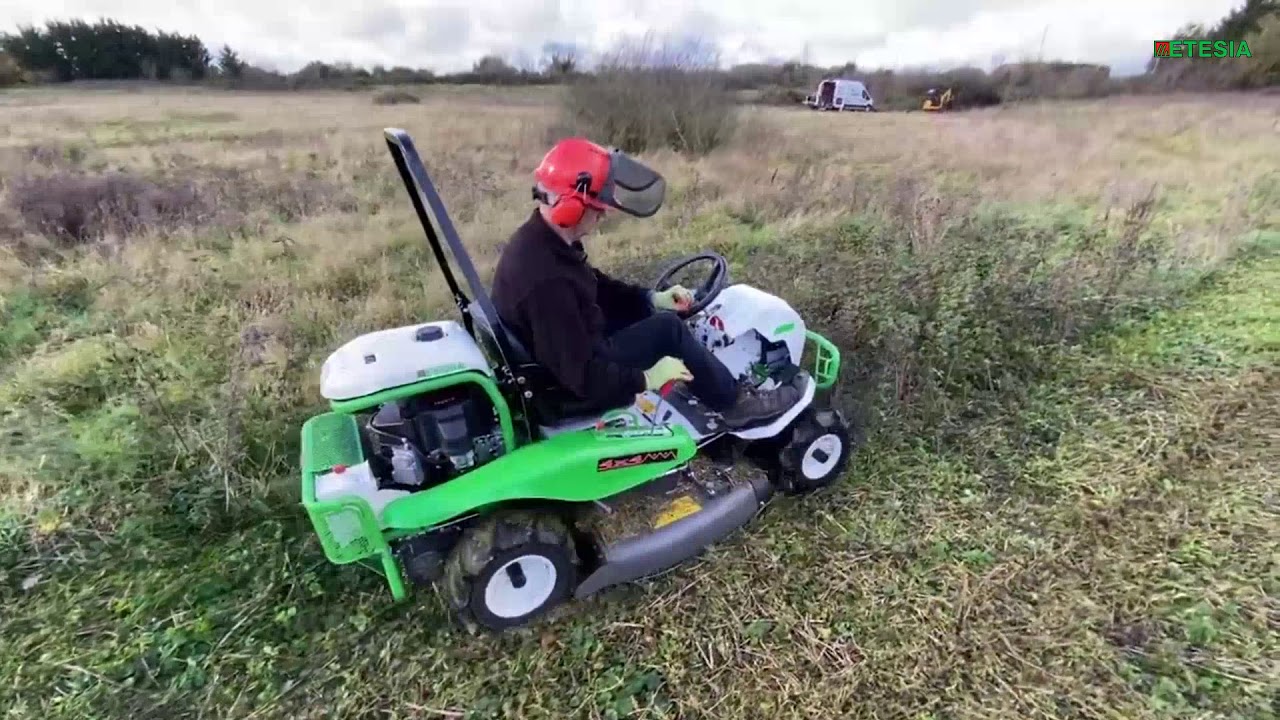 Etesia Attila AK98X Brushcutter in Action