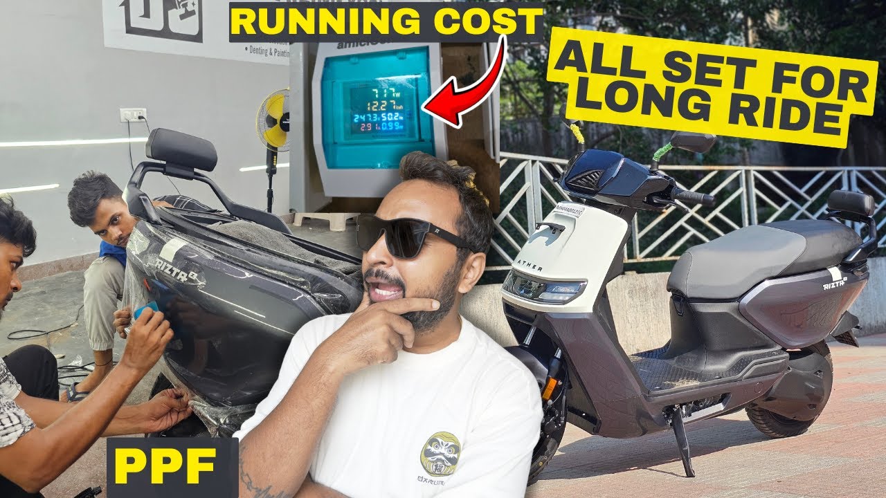 400kms Petrol Cost Comparison With My EV Scooter 🤯 Planning Group Rides + PPF On Ather Rizta !!