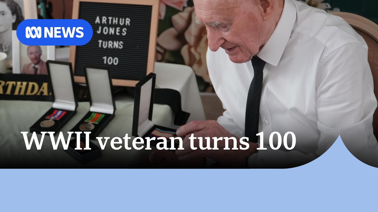 WWII veteran presented with service medals in Perth on 100th birthday | ABC News