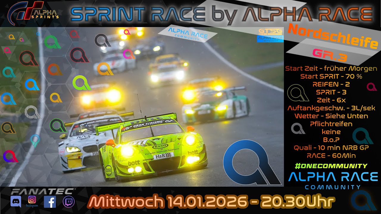 🔥LET! IT! RAIN!!! SPRINT RACE by ALPHA RACE Community | Nordschlaufe #be1337