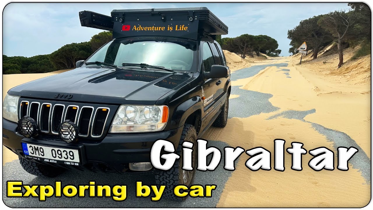 🇬🇮 65-minute Drive to Gibraltar | Border Crossing & Ride Through the Iconic Rock City