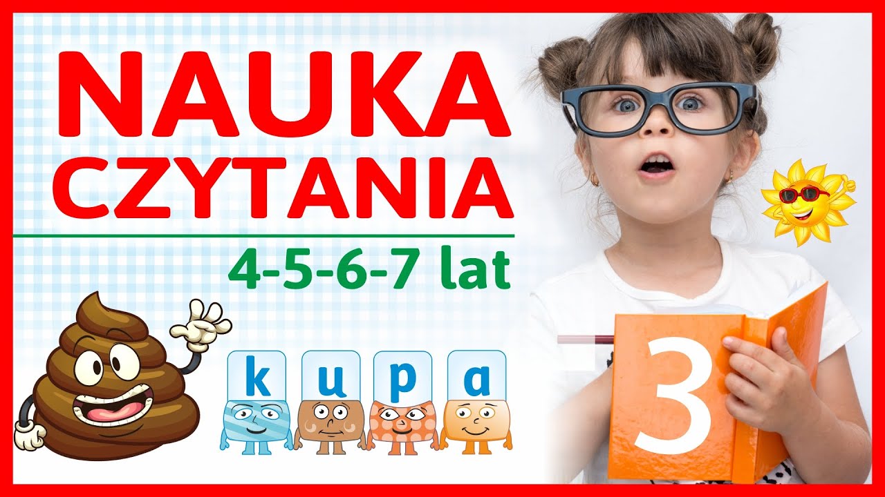 Nauka Czytania - Składanie Literek Pierwszych Sł&oacute;w i Alfabet dla Dzieci po Polsku cz.3