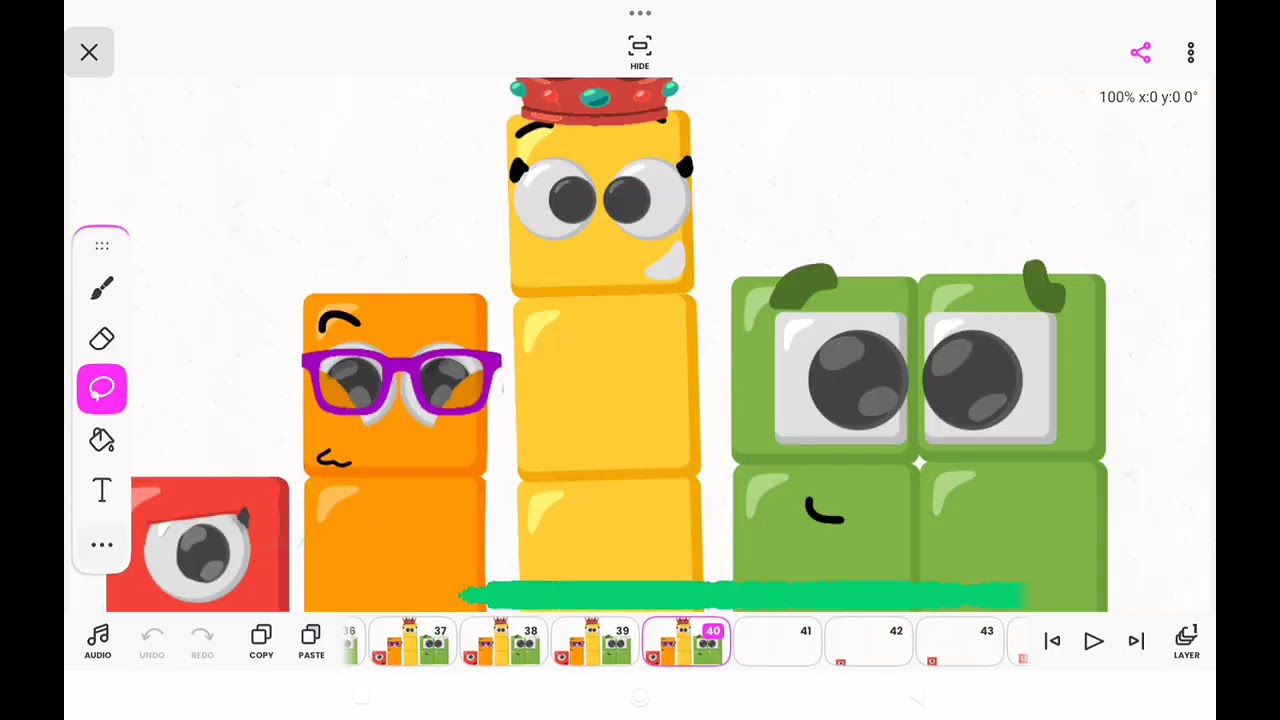 Remake Intro Numberblocks Into Emojis In Flipaclip | Transformation Numberblocks Emojis