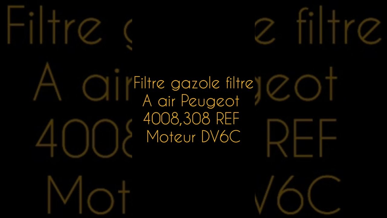 filtre à gazole 1.6 HDI Peugeot 4008,308