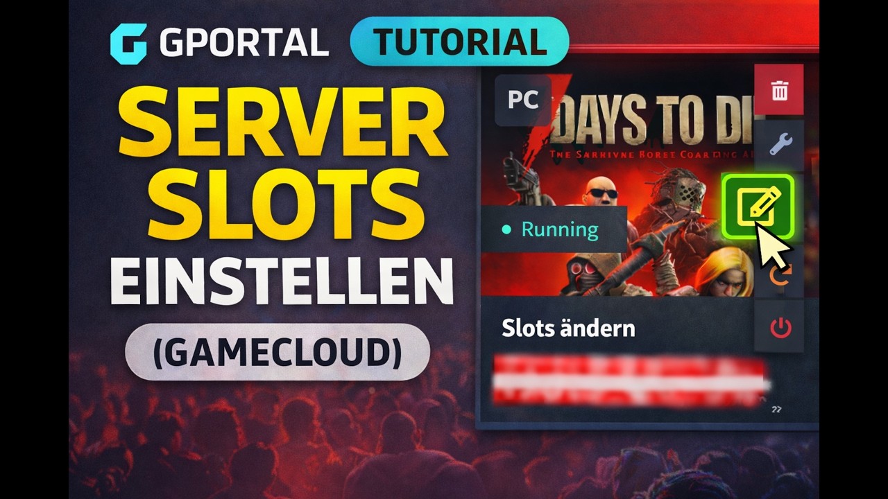 Gportal Tutorial: Server Slots einstellen (Game Cloud) #gportal @GPORTAL_official