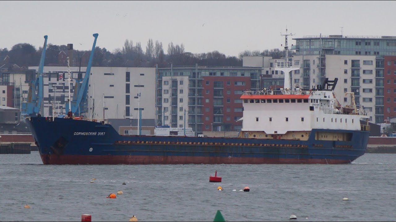 SORMOVSKIY 3067 - Russian coastal ship departing ABP port of ipswich 6/3/19