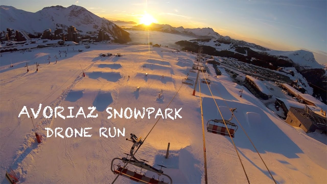 AVORIAZ SNOWPARK  - DRONE RUN FREESTYLE