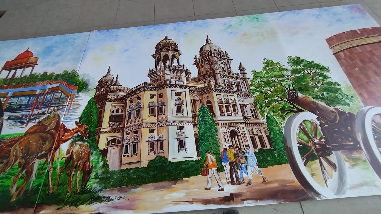 Art Work in Security Hold Area in Kanpur Airport✈️✈️✈️✈️✈️