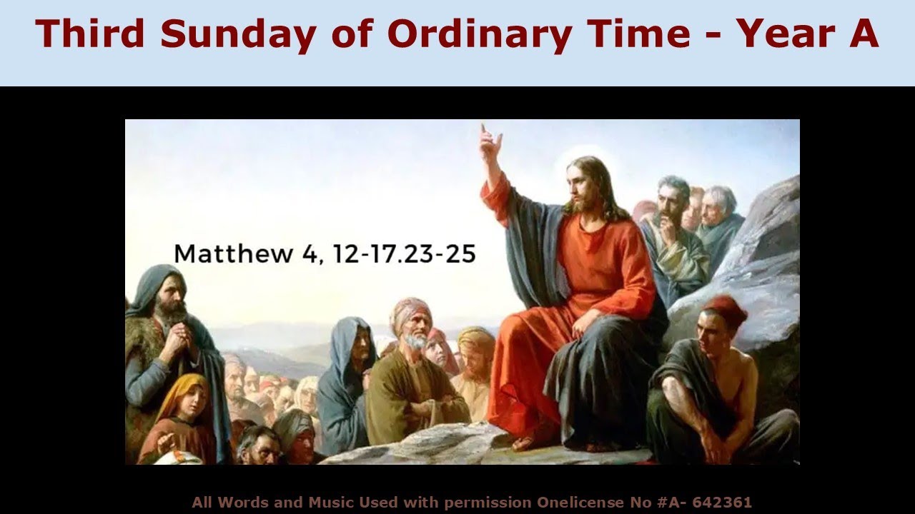 3rd Sunday in Ordinary Time - 25 Jan 2026