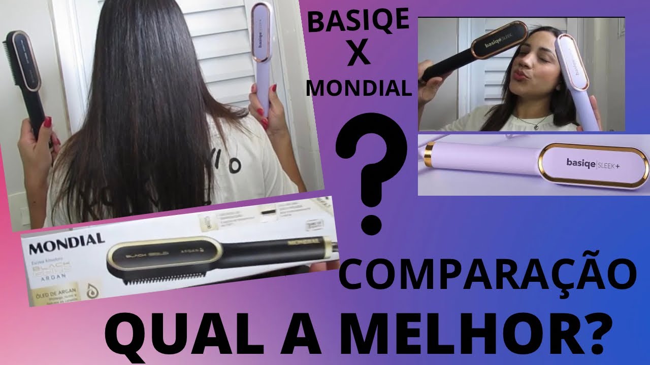 COMPARAÇÃO:QUAL A MELHOR/MUNDIAL X BASIQE/LEINHA SANTOS #mundial #escovasecadora #basiqe