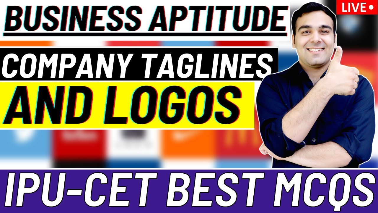 Top 50 Business Aptitude Questions - Company Taglines and Logos