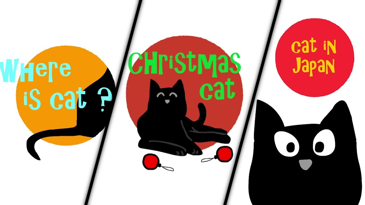 Bart Bonte's Cat Trilogy (Where is Cat, Christmas Cat, & Cat in Japan)