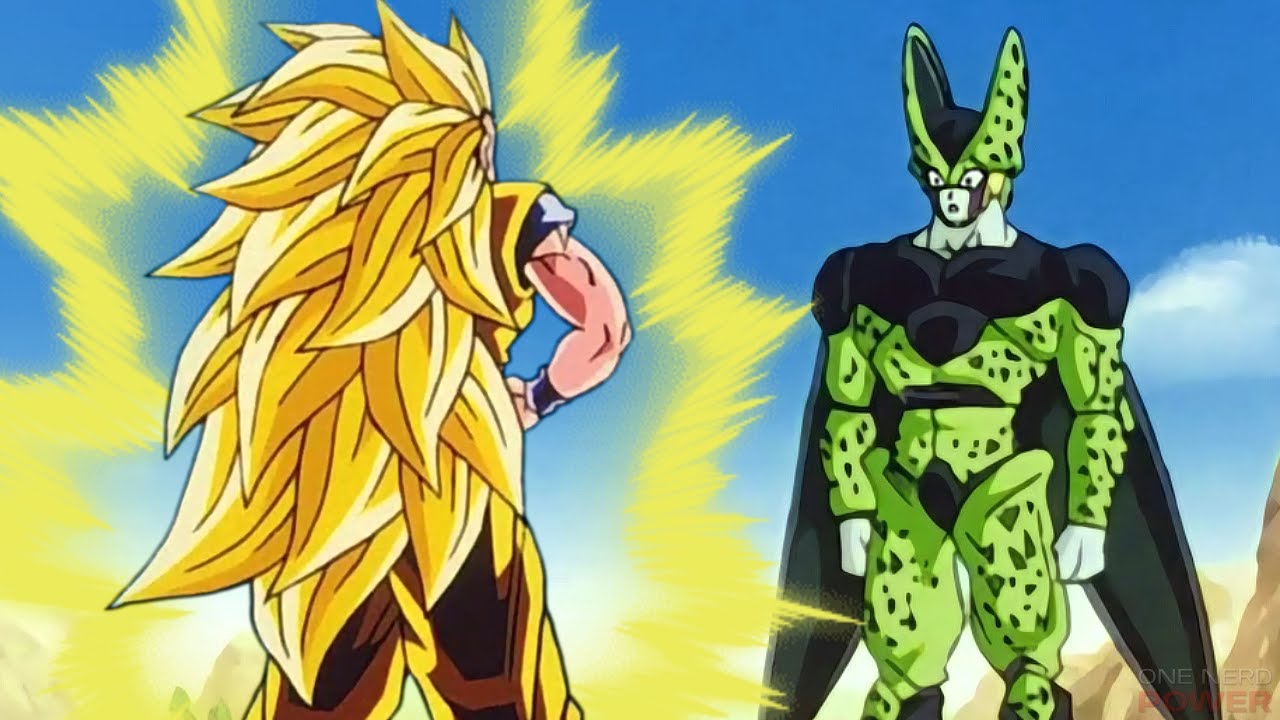 &diams;️ GOKU TURNS SUPER SAIYAN 3 AGAINST CELL IN DRAGON BALL Z - EXTRA PREPARED GOKU AT THE CELL GAMES