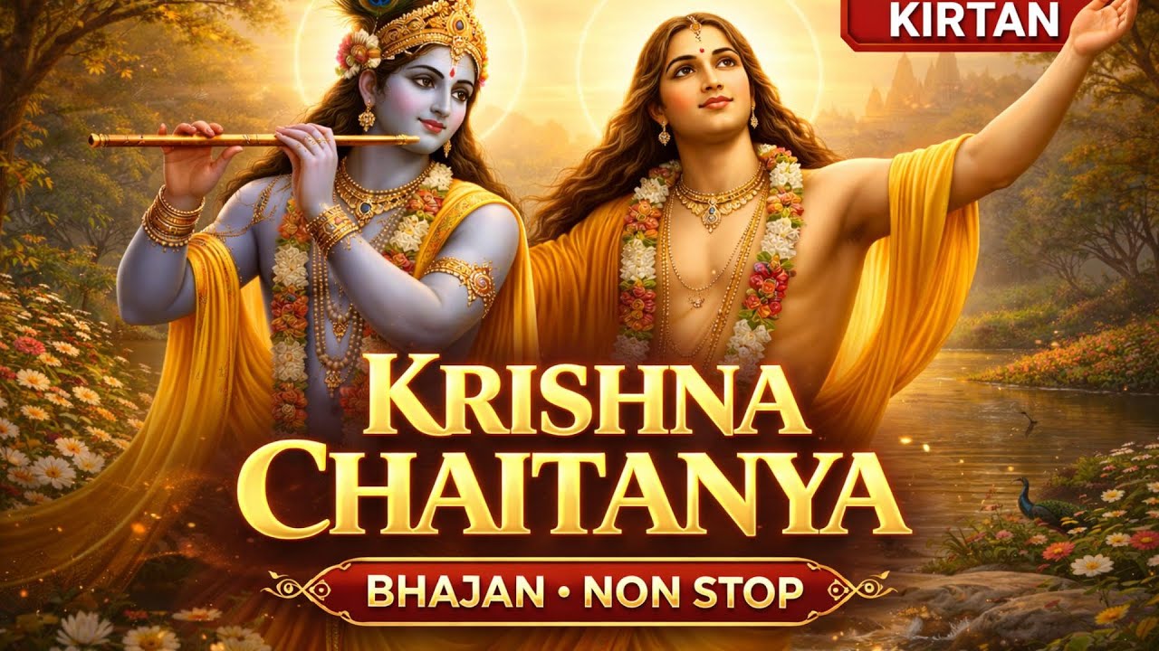 Shri Krishna Chaitanya 🙏 Non Stop Kirtan for Peace | ISKCON Bhajan (12 Min)