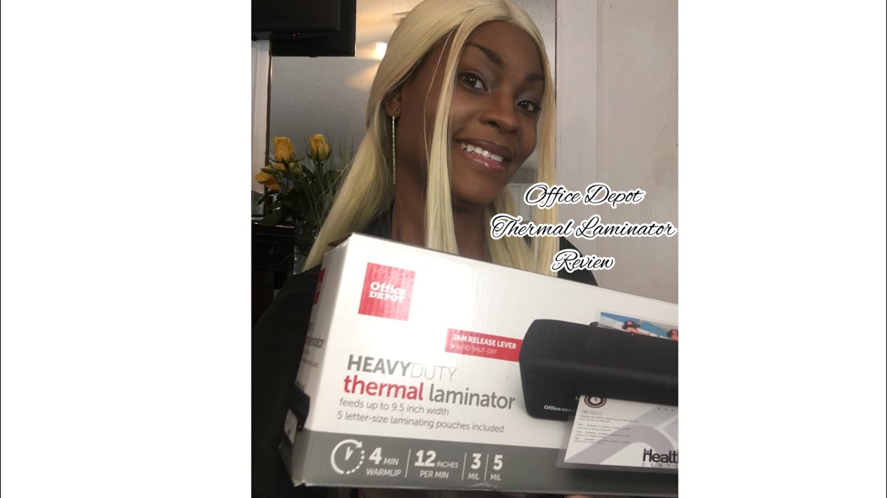 Get The Perfect Laminating Set-up With Office Depot's Heavy-duty Thermal Laminator!