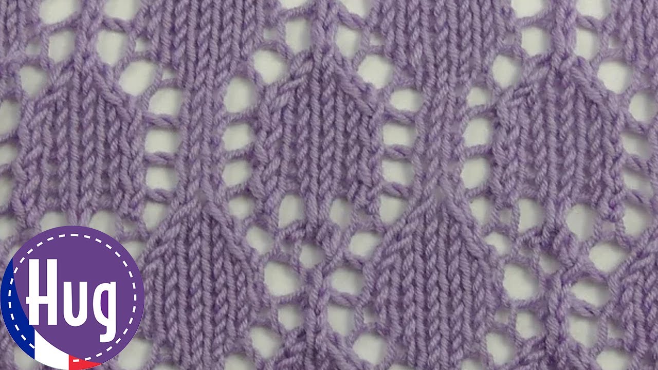 Tricoter - Motif ajouré tulipes - Veronika Hug