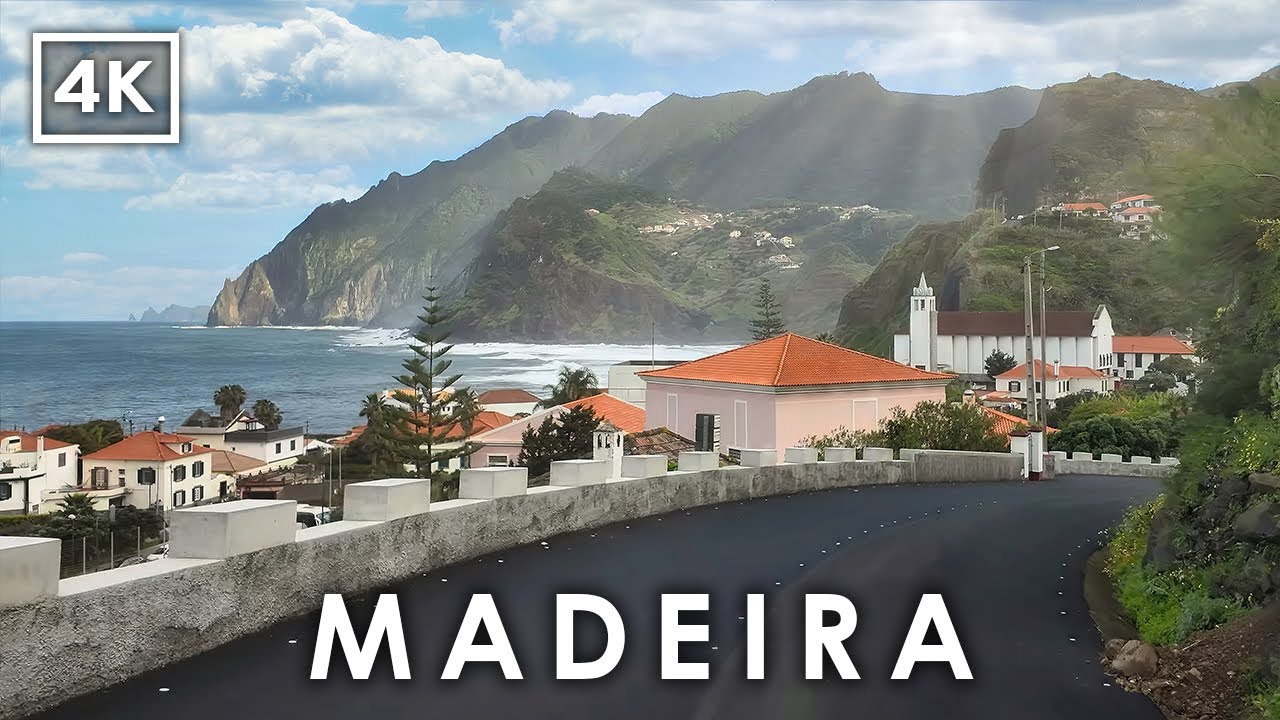 Вождение по МАДЕЙРЕ 🇵🇹 | Захватывающие Прибрежные Дороги | 4K Пешеходный Тур в Португалии