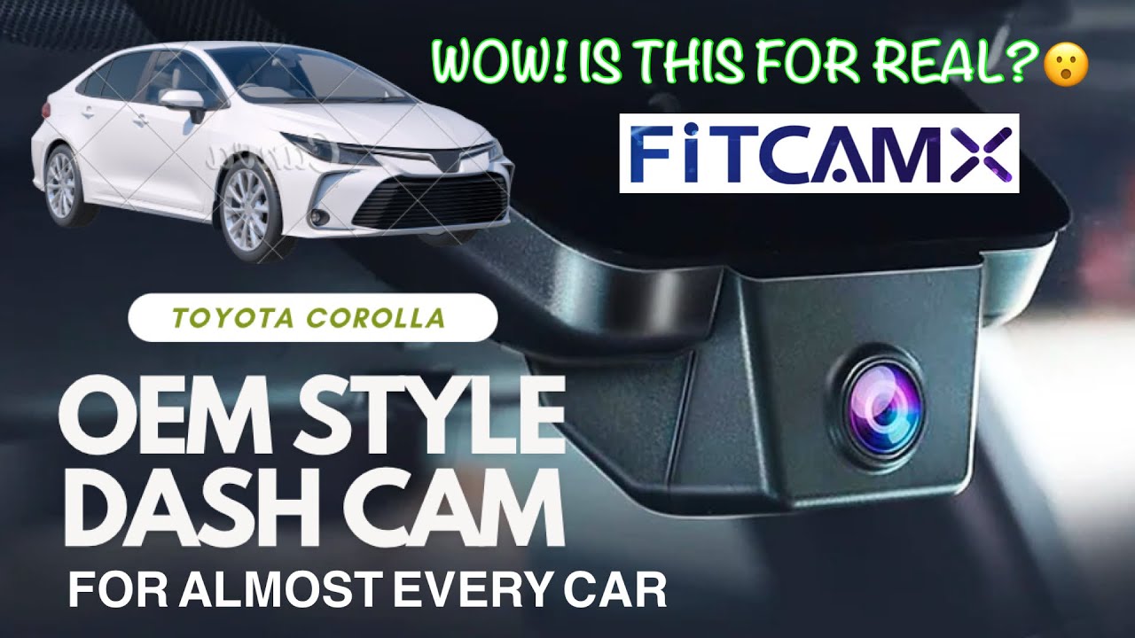 FITCAMX 4K Dash Camera OMG it looks OEM | 🇨🇦 Toyota Corolla 2019-2022 (Gen-12)