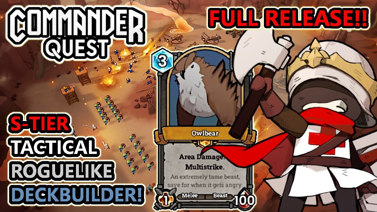 My Favorite NEW Roguelike Deckbuilder Autobattler Released In FULL! | Commander Quest