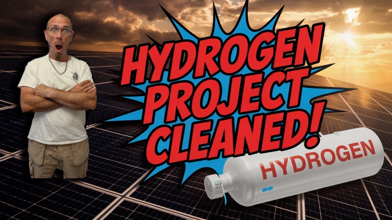 REVOLUTIONARY Solar Panels Get CLEANED at UK's RAREST Hydrogen Project!