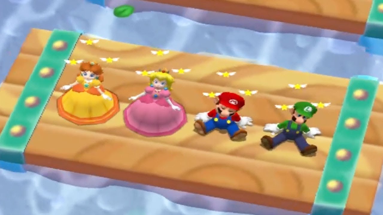 Mario Party 6 - Battle Bridge - Daisy vs Peach vs Mario vs Luigi (Brutal)