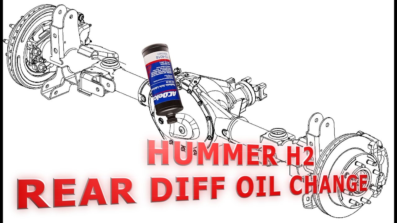 Hummer H2  2005 - Rear Diff Lubricant Change (Refill Alert - See Description! )