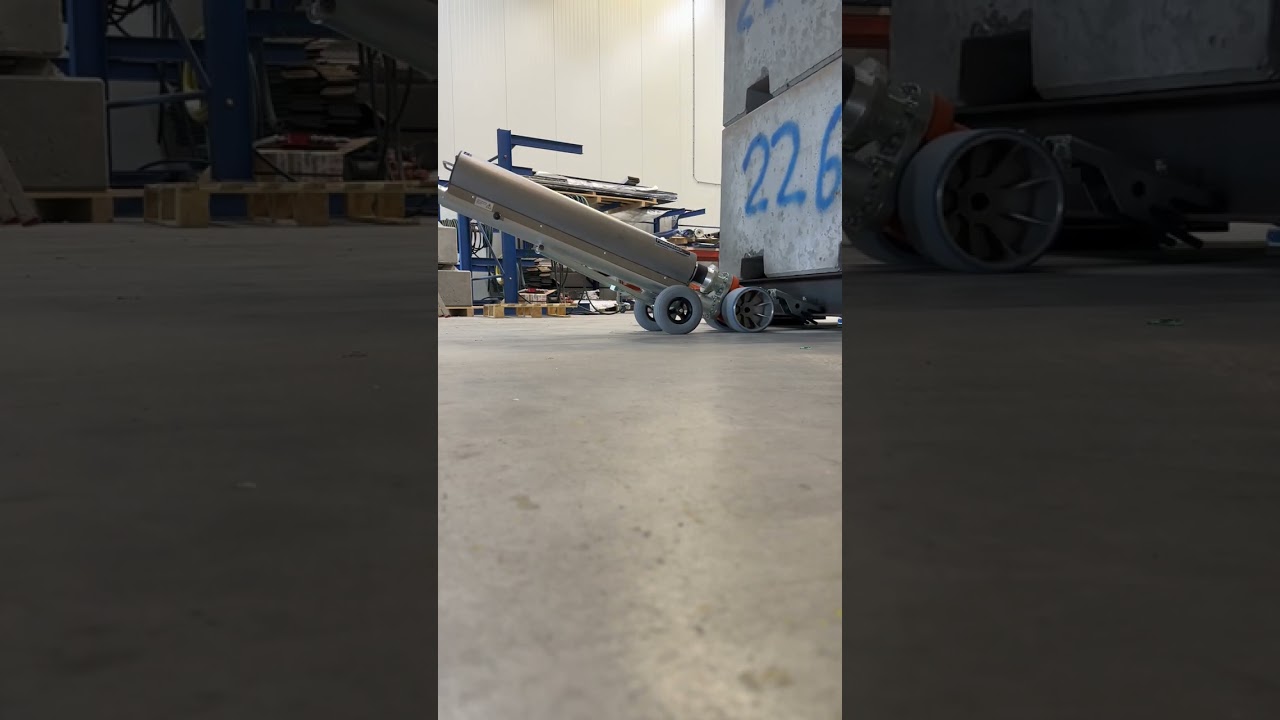 Moving 14 tons with hover pads and an external drive
