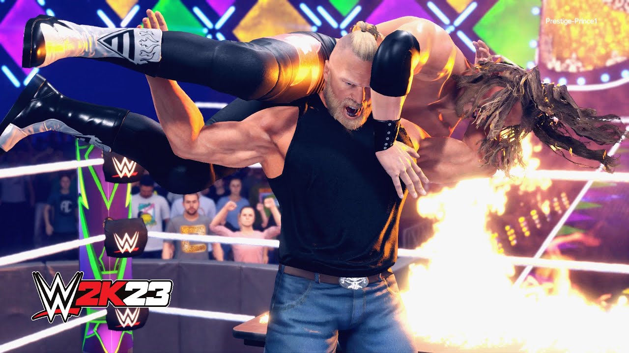 WWE 2K23 - Brock Lesnar F5 Compilation!