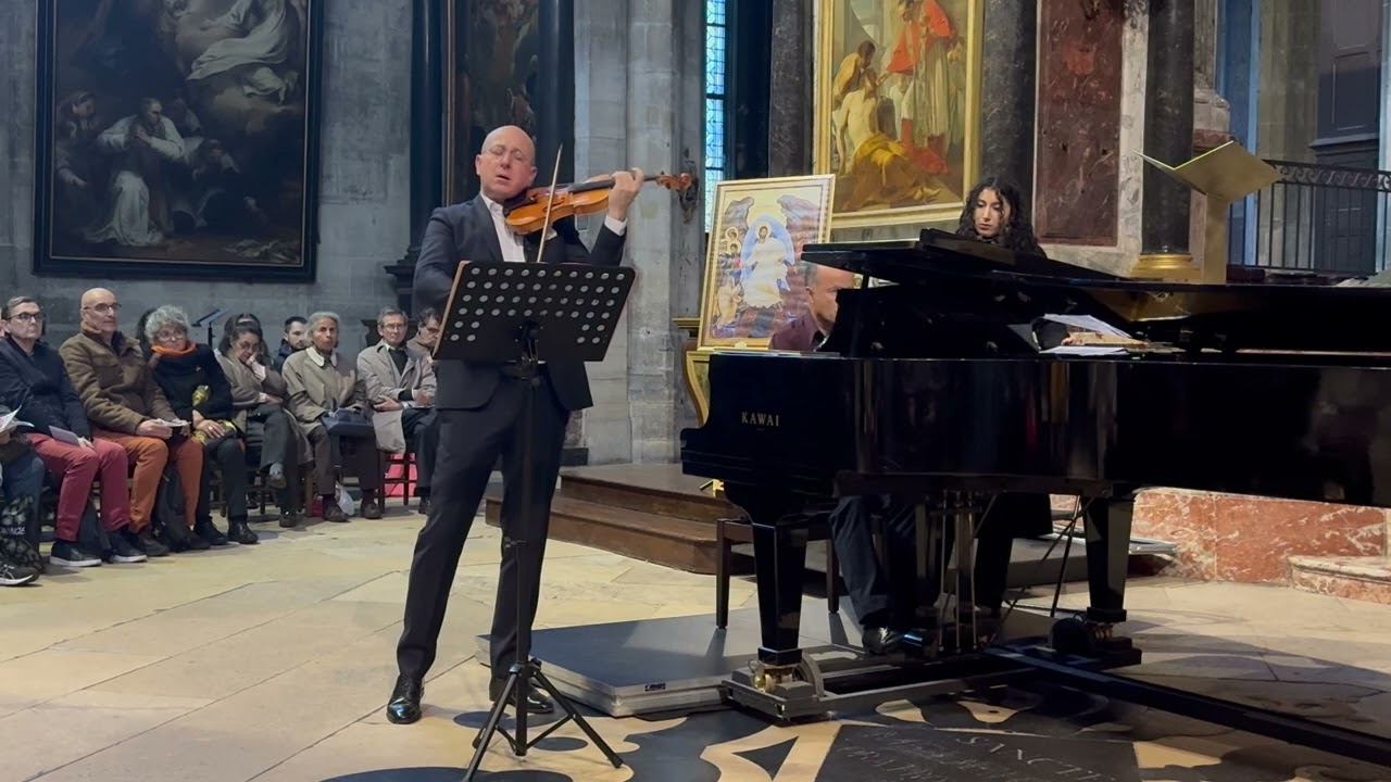 Schumann : Sonate en la mineur, op.105 (1er mvt) - Christophe Strassel, violon ; Sylvain Lévy, piano