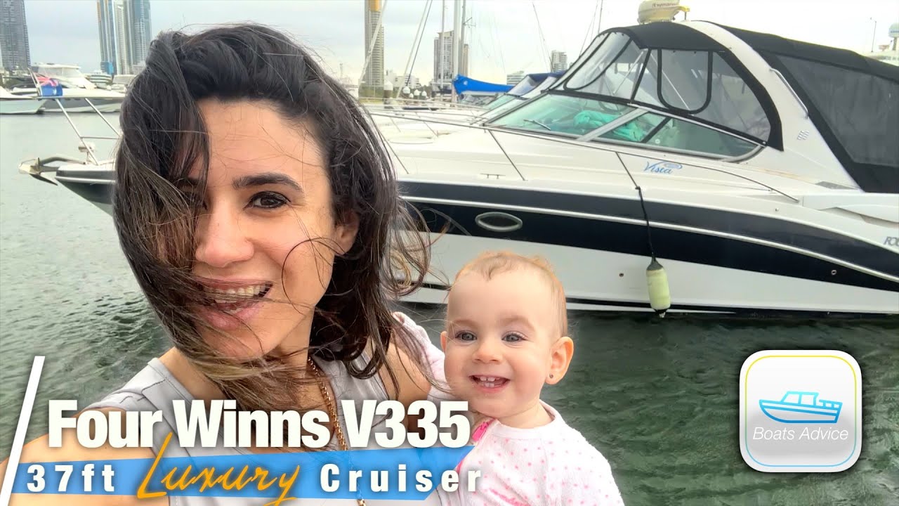 Four Winns V348 - American Made Luxury Sports Cruiser | 37ft Yacht Tour REVIEW